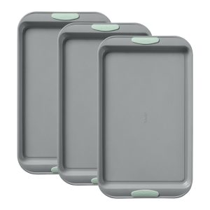 Pyrex® Metal Bakeware 3-Piece Large Cookie Sheet Set in Sage
