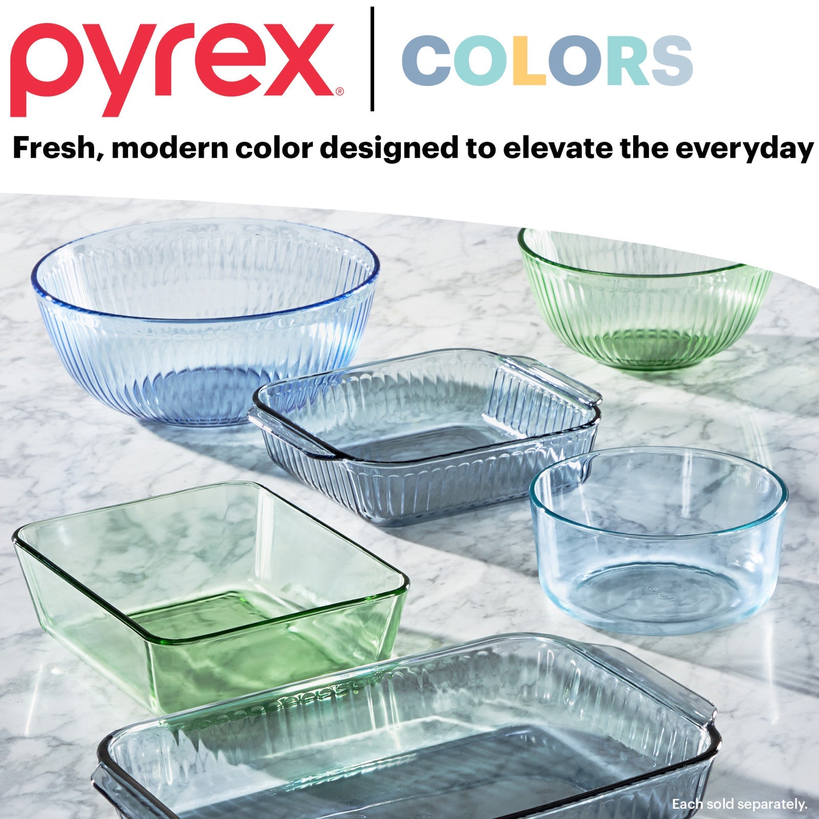 Pyrex® Simply Store® Tinted 11-cup Rectangle Storage with Green Plastic Lid - Image 5