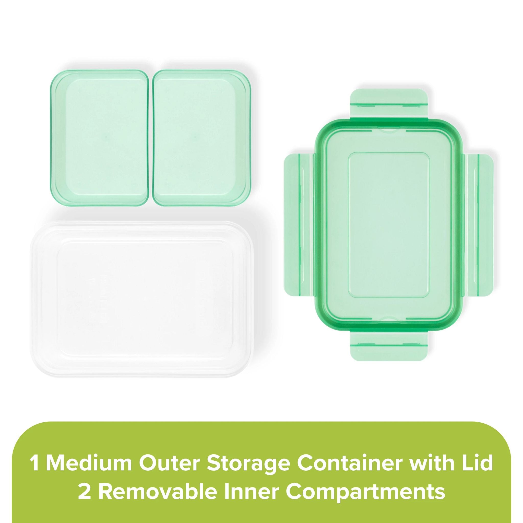 Snapware® Meal Prep Divided: 4.6-cup Rectangle Storage Container, 2-Section - Image 3